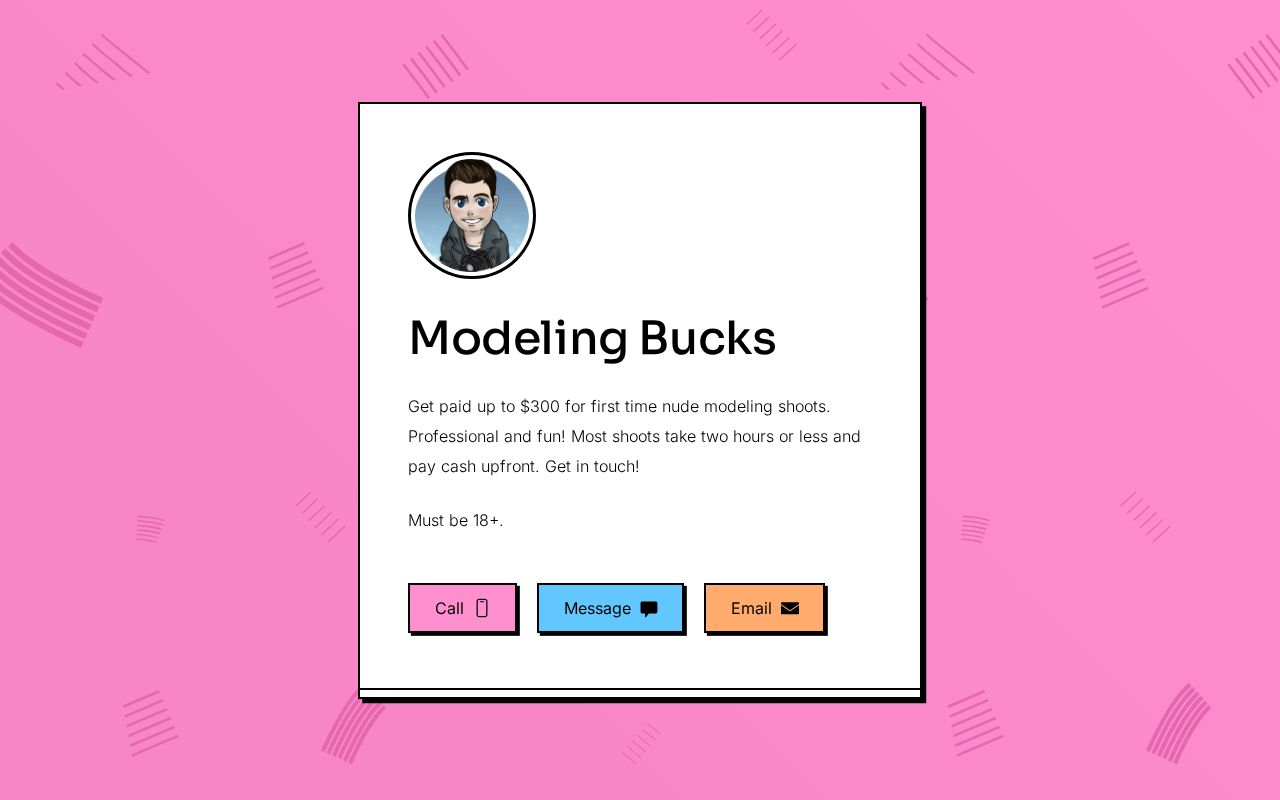 Modeling Bucks modeling-bucks